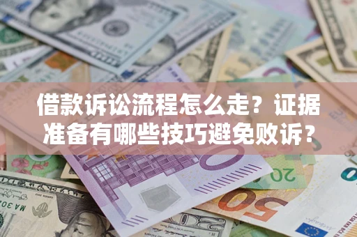 武汉借款诉讼流程怎么走？证据准备有哪些技巧避免败诉？