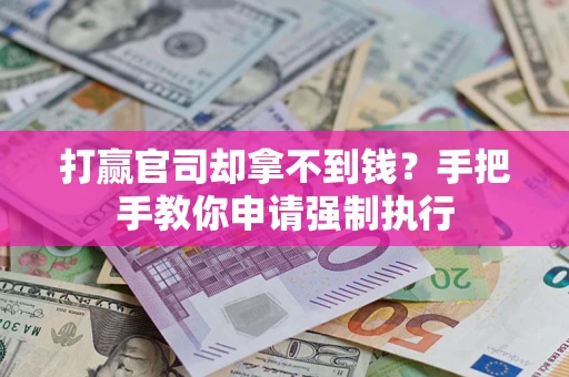 武汉打赢官司却拿不到钱？手把手教你申请强制执行