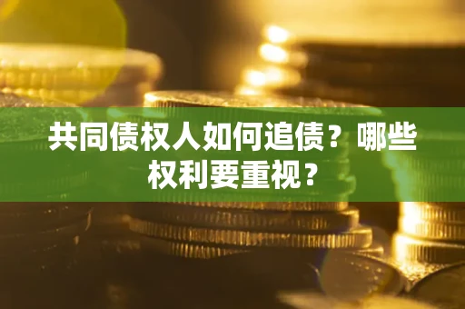 武汉共同债权人如何追债？哪些权利要重视？