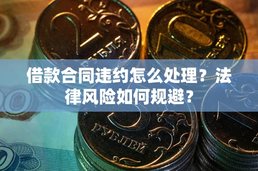 武汉借款合同违约怎么处理？法律风险如何规避？