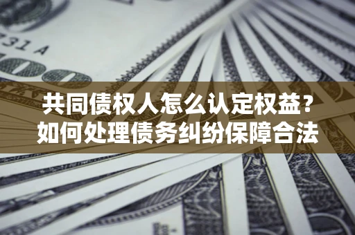 武汉共同债权人怎么认定权益？如何处理债务纠纷保障合法权益？