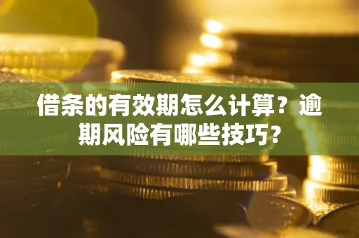 武汉借条的有效期怎么计算？逾期风险有哪些技巧？