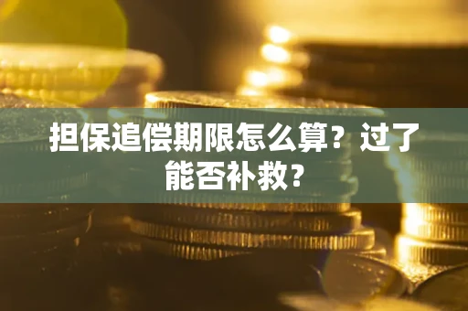 武汉担保追偿期限怎么算？过了能否补救？