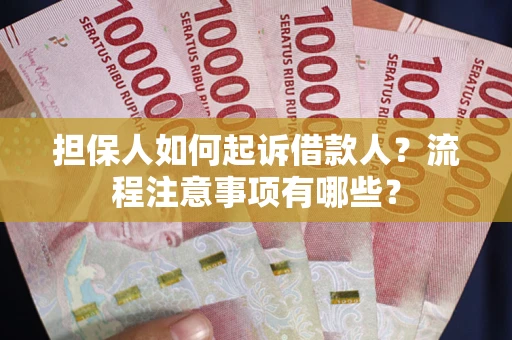 武汉担保人如何起诉借款人？流程注意事项有哪些？