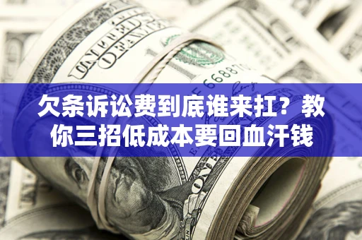 武汉欠条诉讼费到底谁来扛？教你三招低成本要回血汗钱
